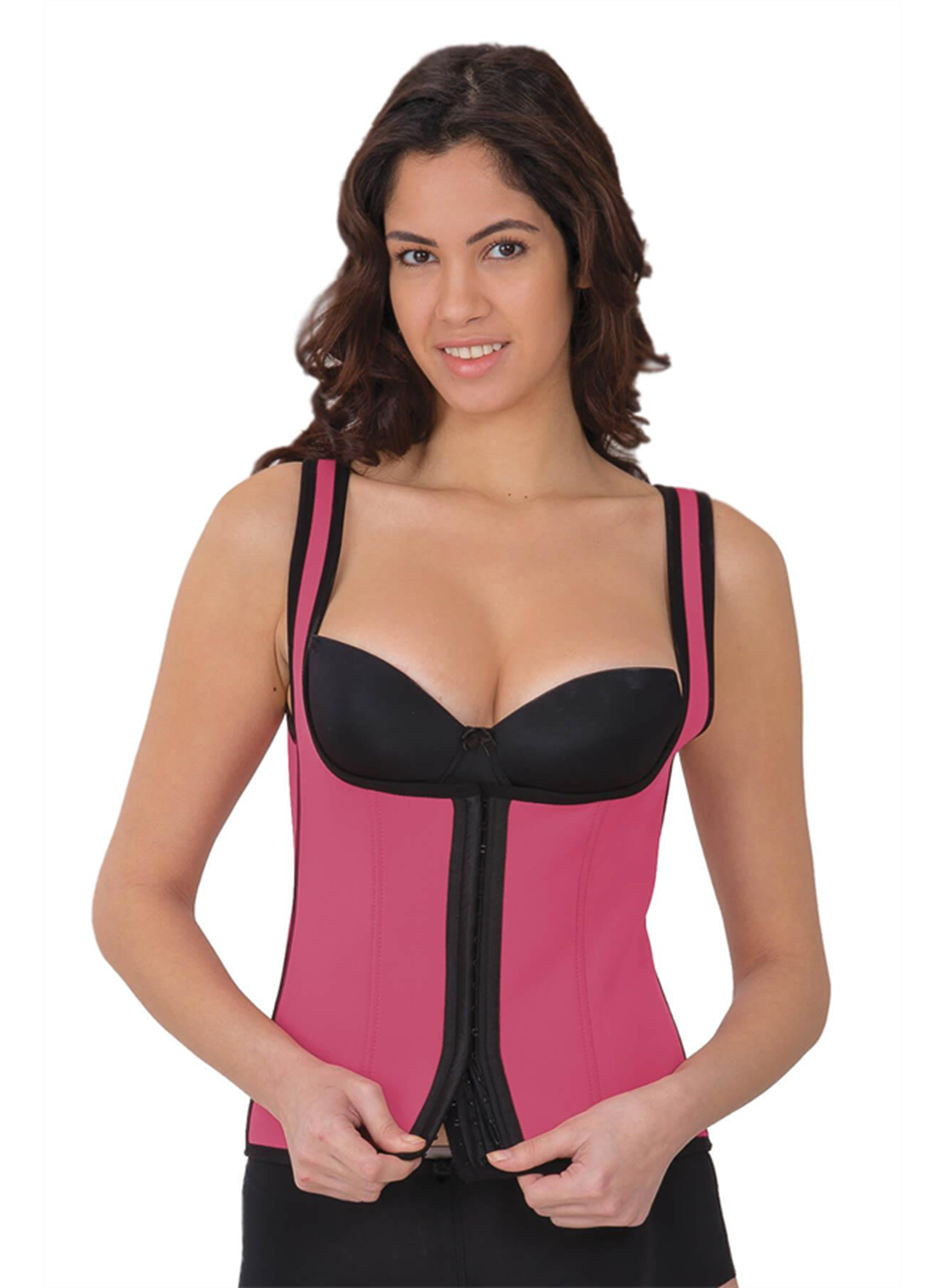 Gül Kurusu MI 9173 Terletici Agraflı Göğsü Açık Atlet Korse