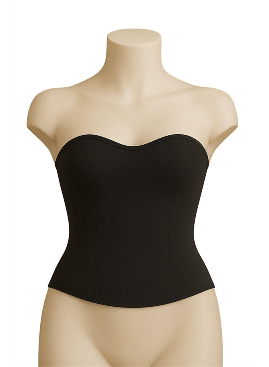 Siyah MI Emay 9155 Terletici Korse Büstiyer