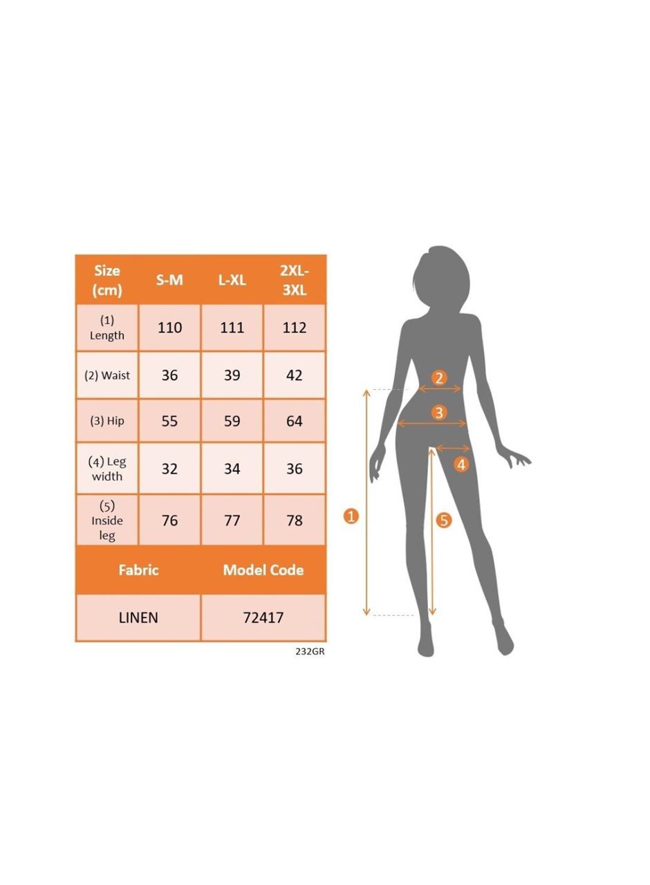 Kadın Yüksek Bel önden Bağlamalı Geniş Kesim Keten Pantolon