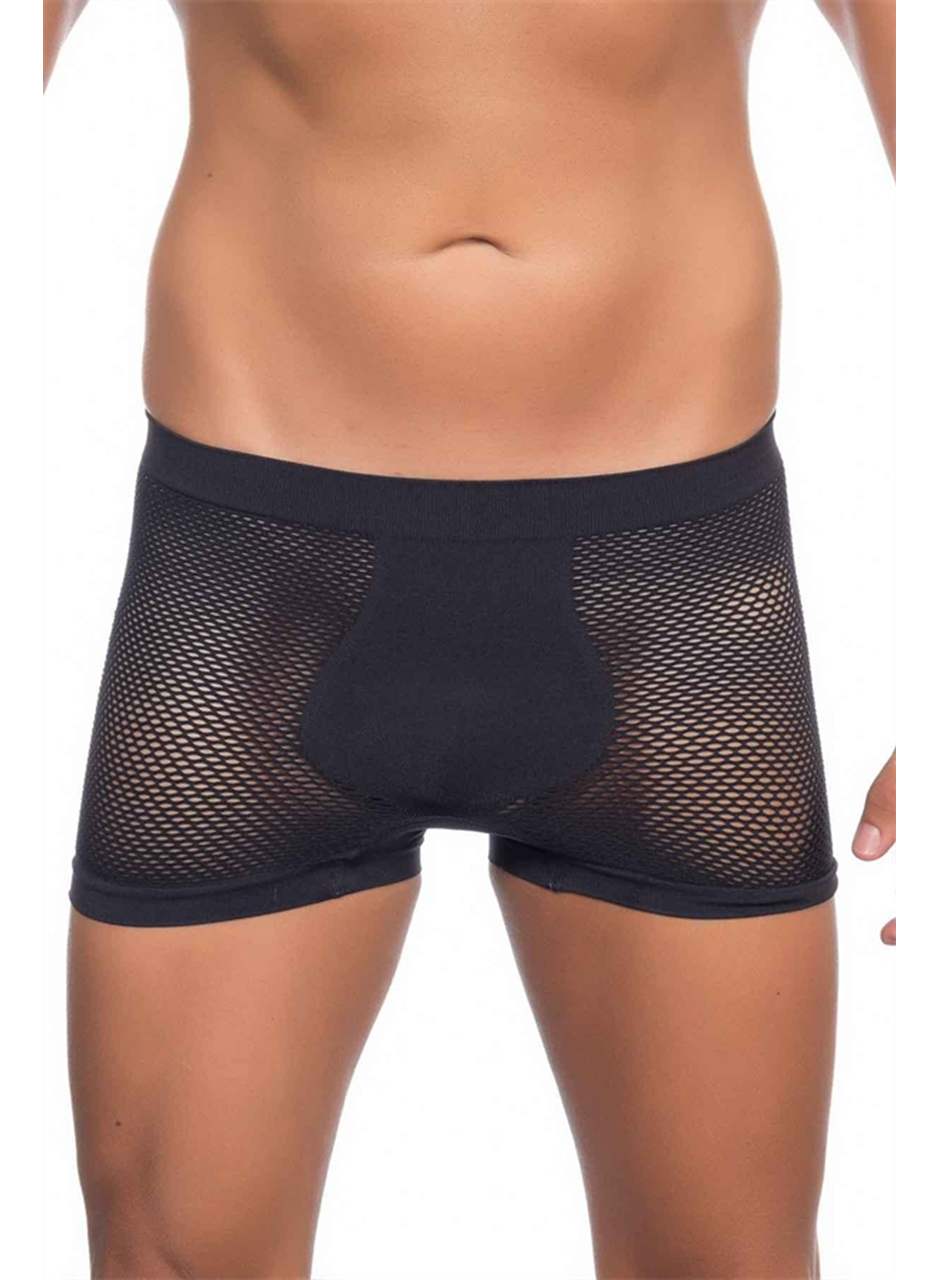 Siyah MI Emay 2106 Fileli Soft Erkek Boxer