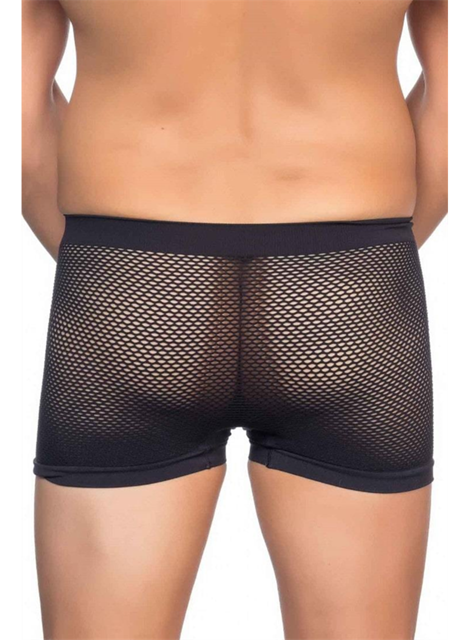 Siyah MI Emay 2106 Fileli Soft Erkek Boxer