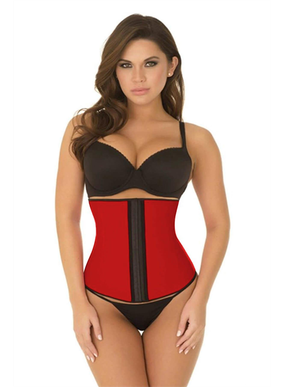 Kırmızı MI 9161 Terletici Agraflı Bel Korse