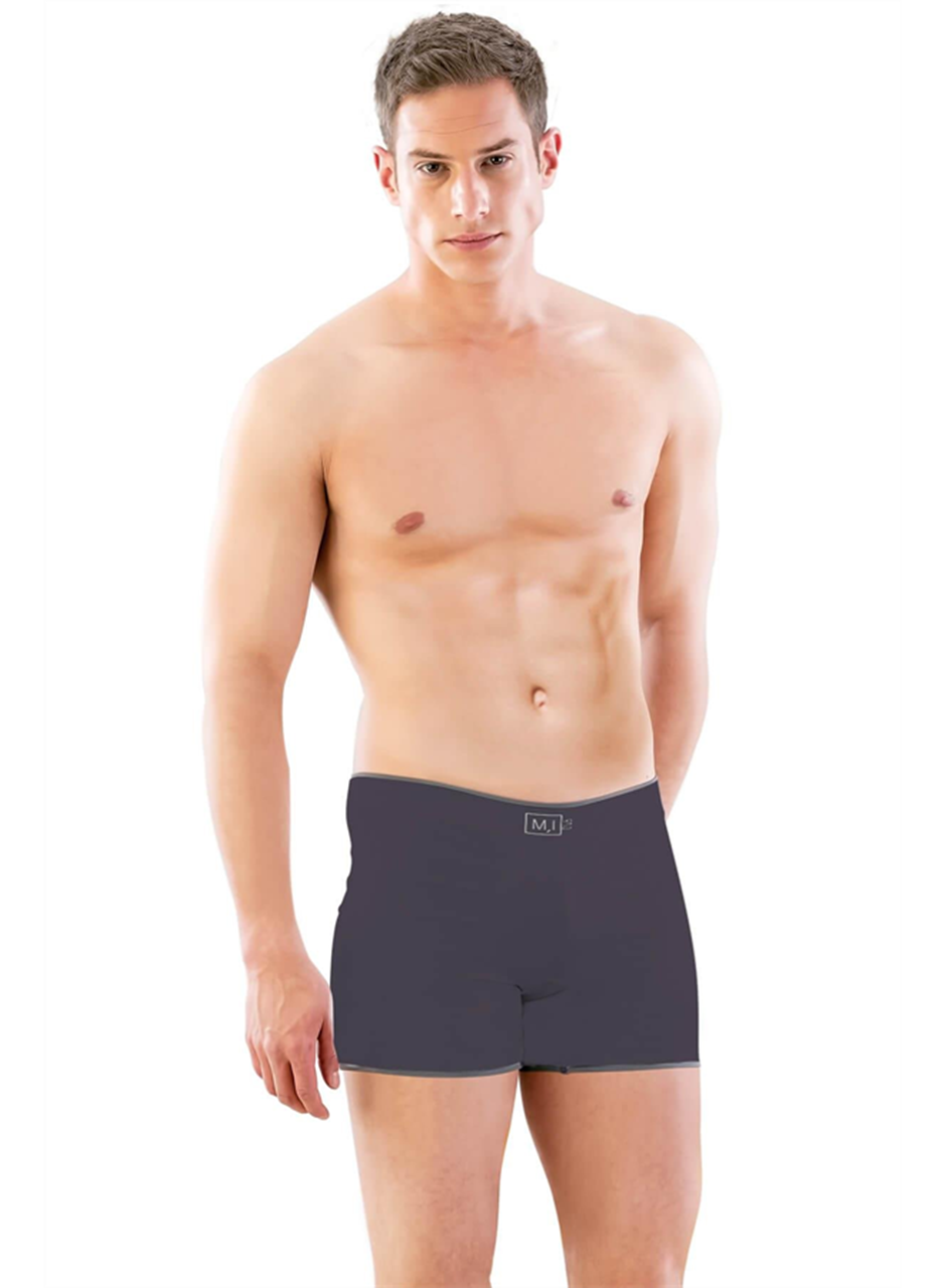 Antrasit MI Emay 2108 Seamless uzun Erkek Boxer