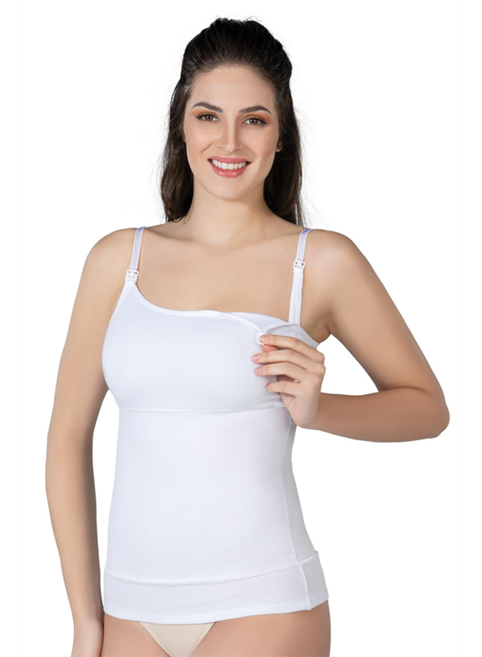 Beyaz MI Emay 1402 Modal Cotton Emzirme Atlet Korse