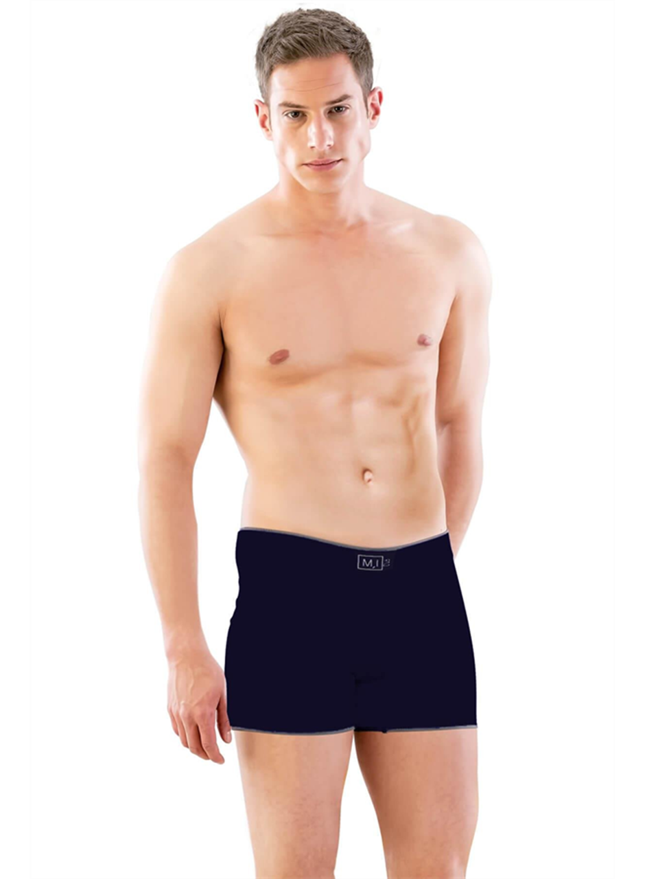 Lacivert MI Emay 2108 Seamless uzun Erkek Boxer