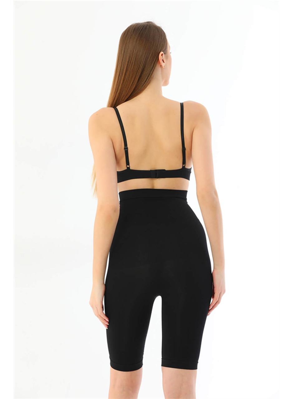 Siyah MI 2037 Yüksek Bel Double Uzun Paçalı Özel Korse