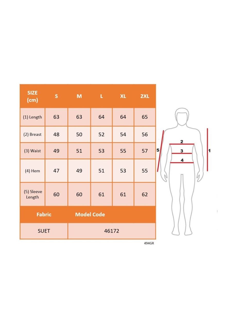 Erkek önden Fermuarlı Içi Astarlı Süet Ceket