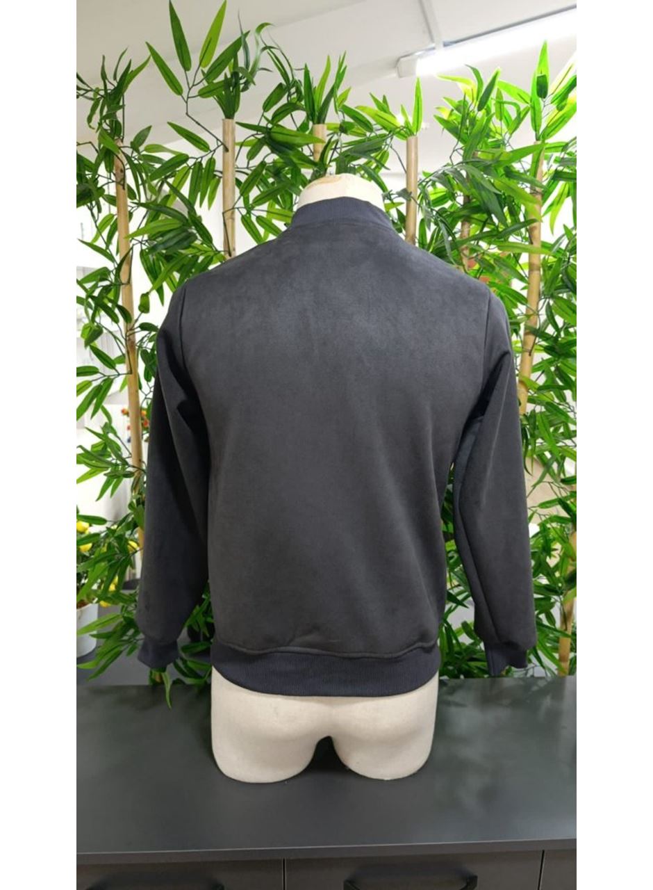 Erkek önden Fermuarlı Içi Astarlı Süet Ceket