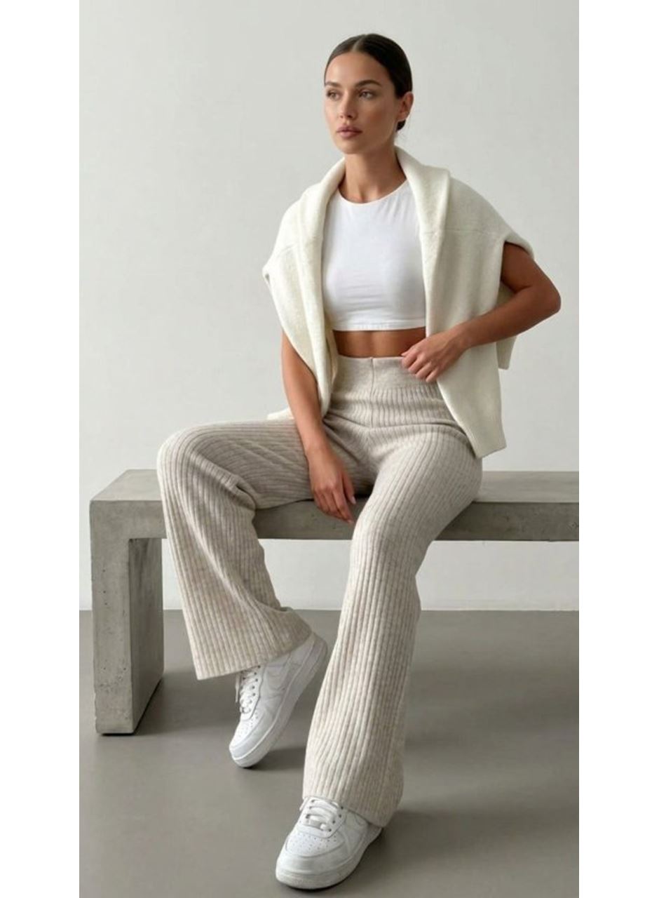 Kadın Kaşkorse Bol Paça Pantolon