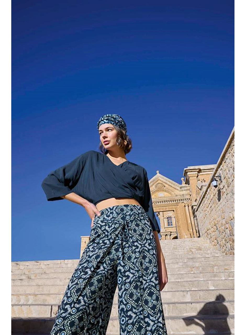 Etnik Desenli Alt Üst Takım