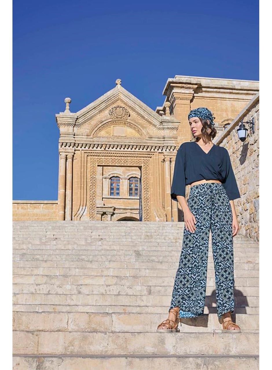 Etnik Desenli Alt Üst Takım