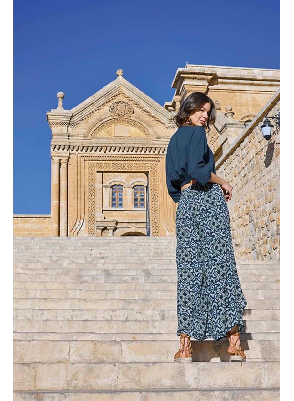 Etnik Desenli Alt Üst Takım