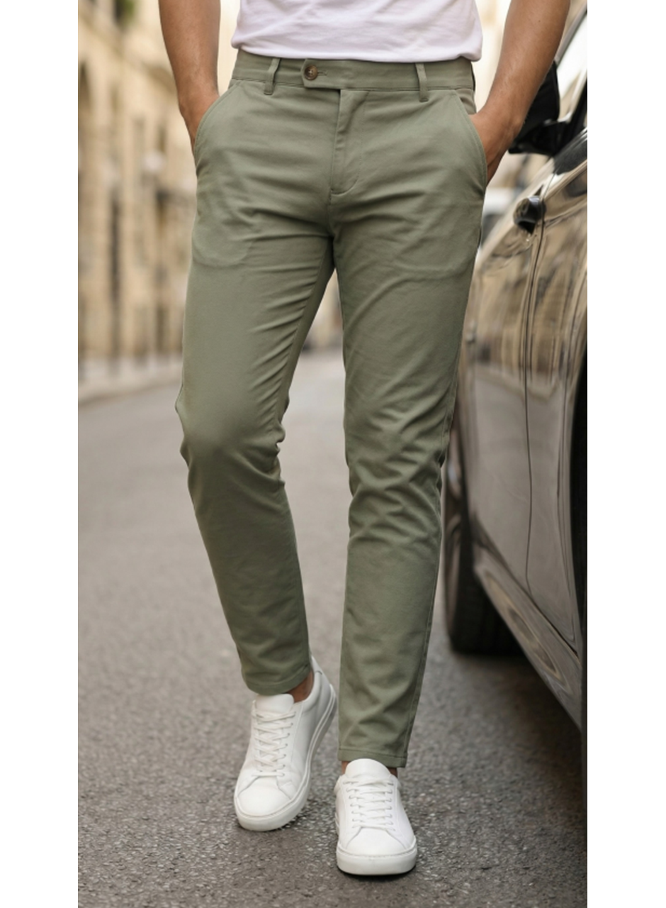 Erkek Slim Fit Dilli Kumaş Pantolon