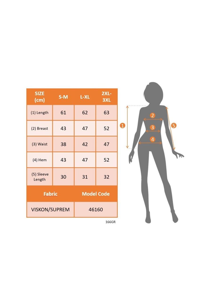 Kadın Kısa Kollu Yuvarlak Yaka Kollarda şerit Detaylı Leoparlı Viskon Bluz