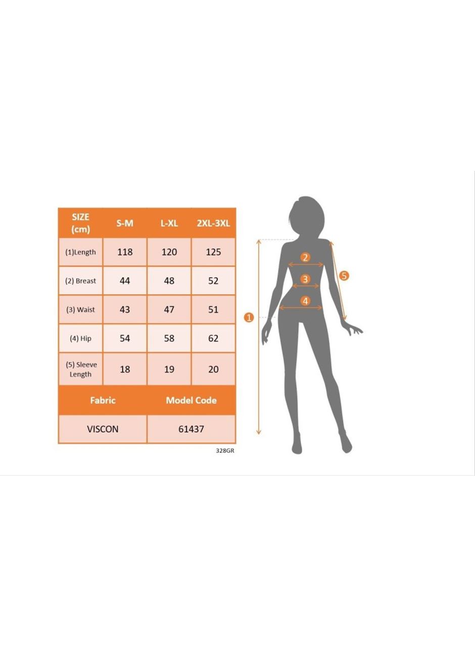 Kadın Kısa Kollu V Yakalı Maksi Boy Viskon Elbise