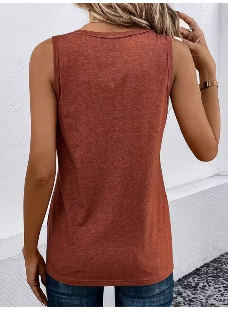 Kadın Askılı önden Düğmeli Viskon Bluz