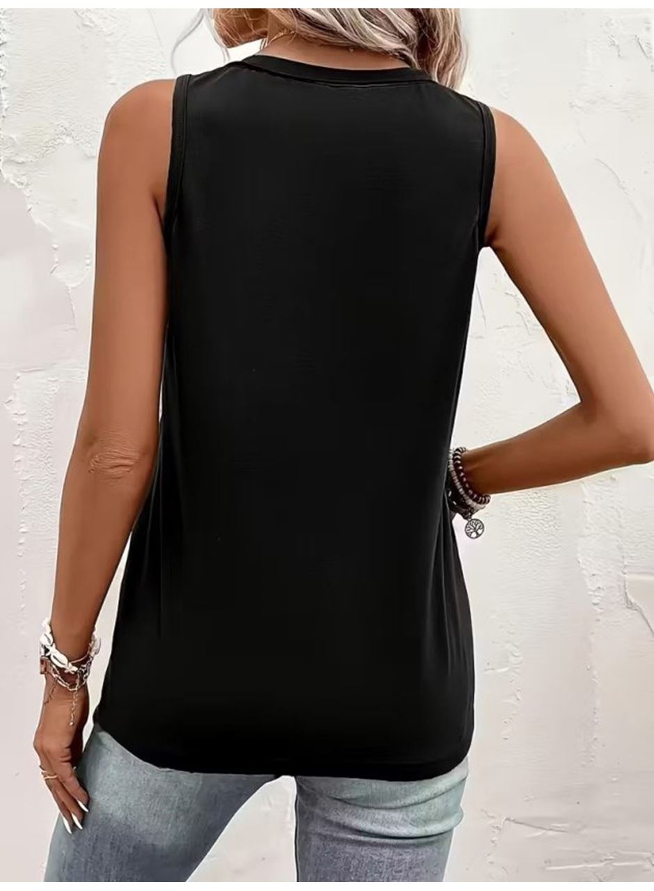 Kadın Askılı önden Düğmeli Viskon Bluz