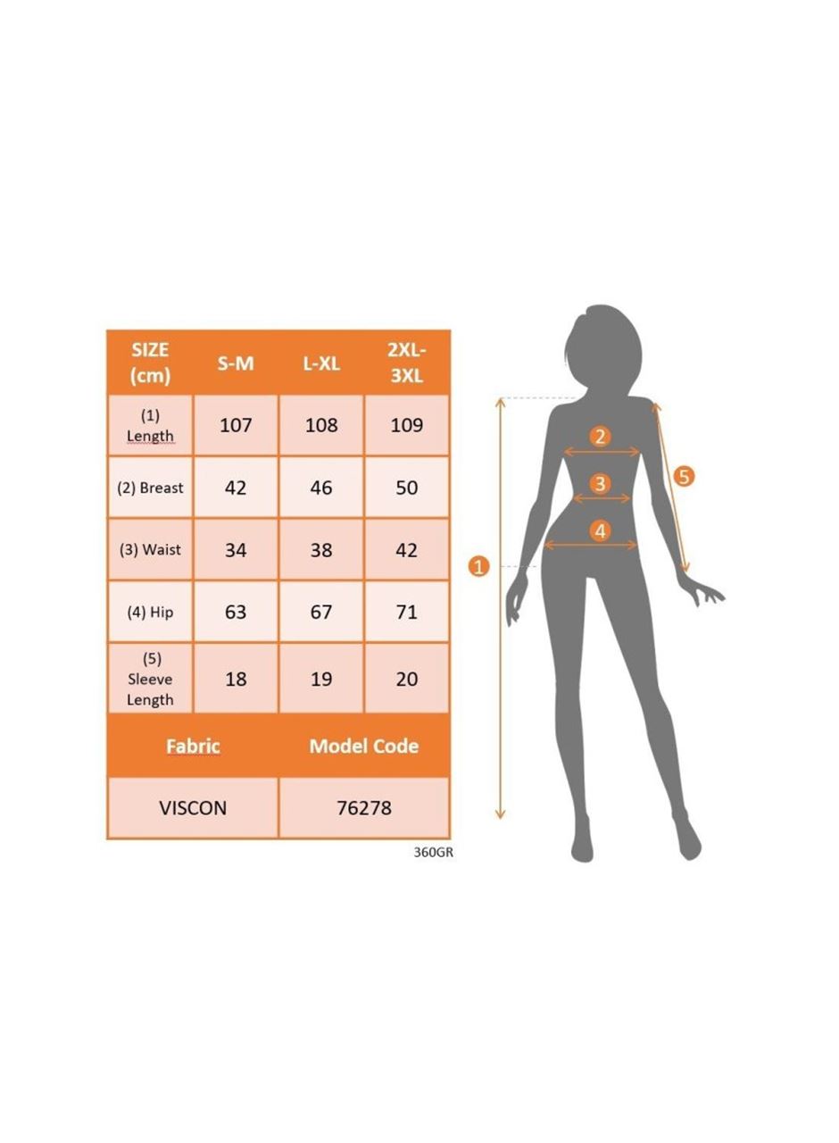 Kadın Kısa Kollu Yuvarlak Yaka Arkadan Düğmeli Viskon Midi Elbise