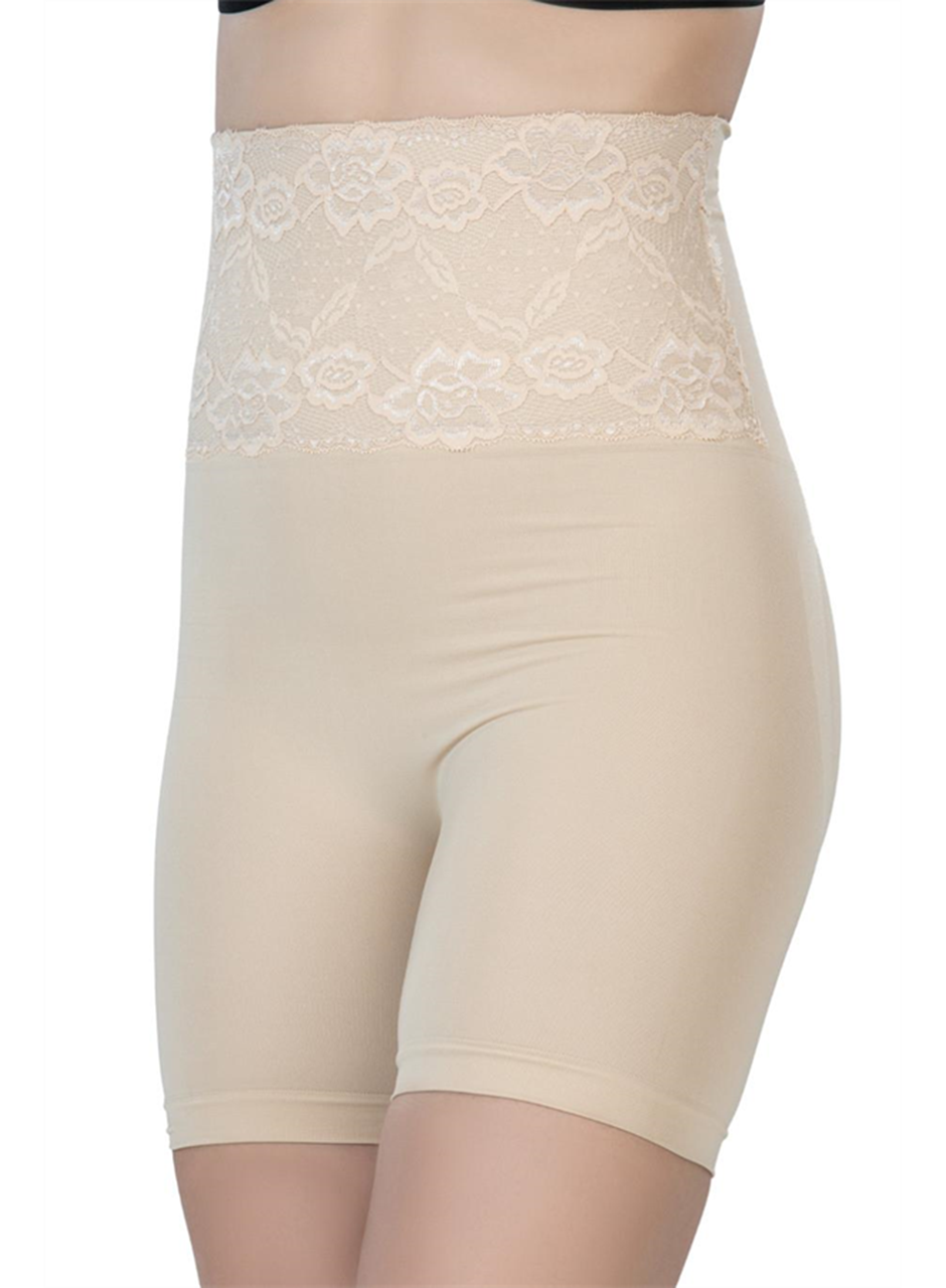 Ten MI Emay 2091 Önü Dantelli Yüksek Bel Boxer Korse