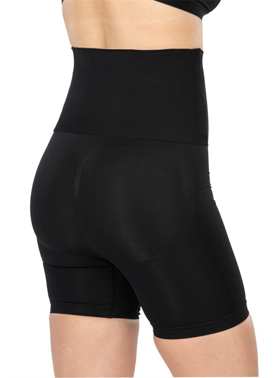 Siyah MI Emay 2091 Önü Dantelli Yüksek Bel Boxer Korse