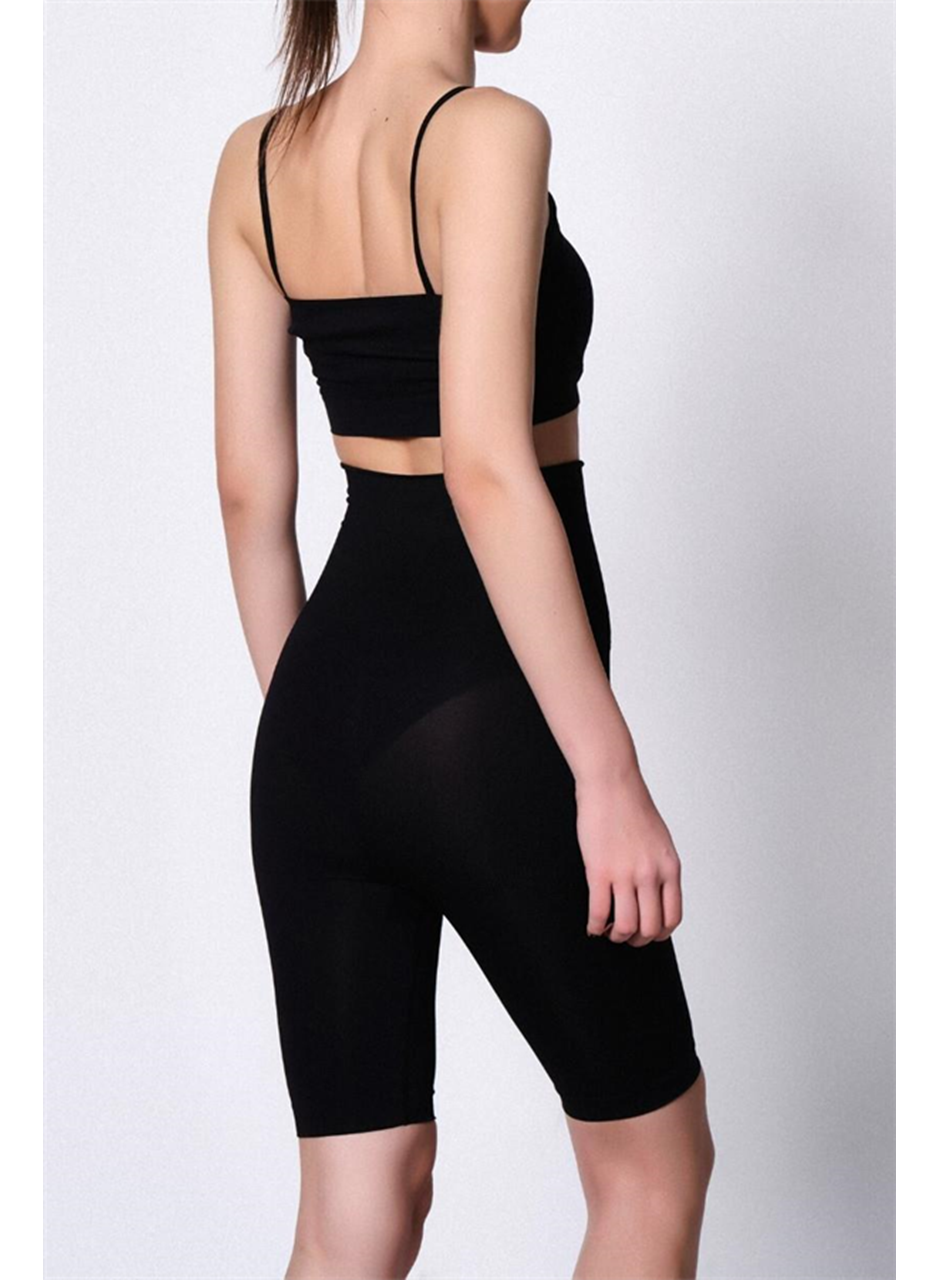 Siyah MI Emay 2015 Yüksek Bel Double Uzun Paçalı Korse