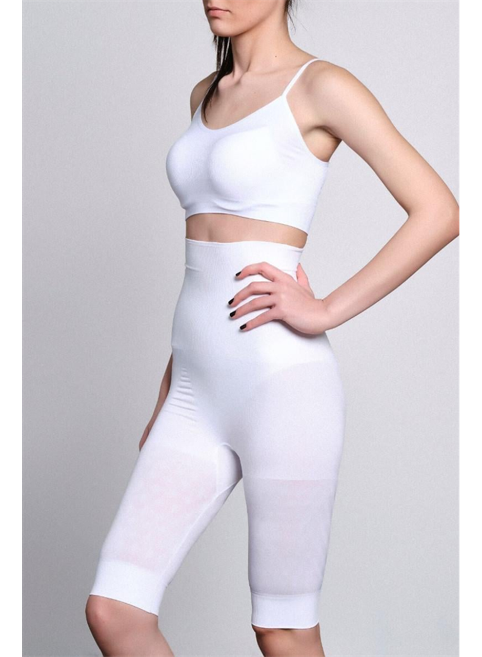 Beyaz MI Emay 2015 Yüksek Bel Double Uzun Paçalı Korse