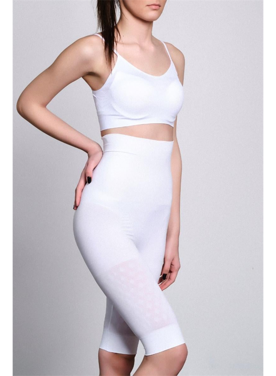 Beyaz MI Emay 2015 Yüksek Bel Double Uzun Paçalı Korse