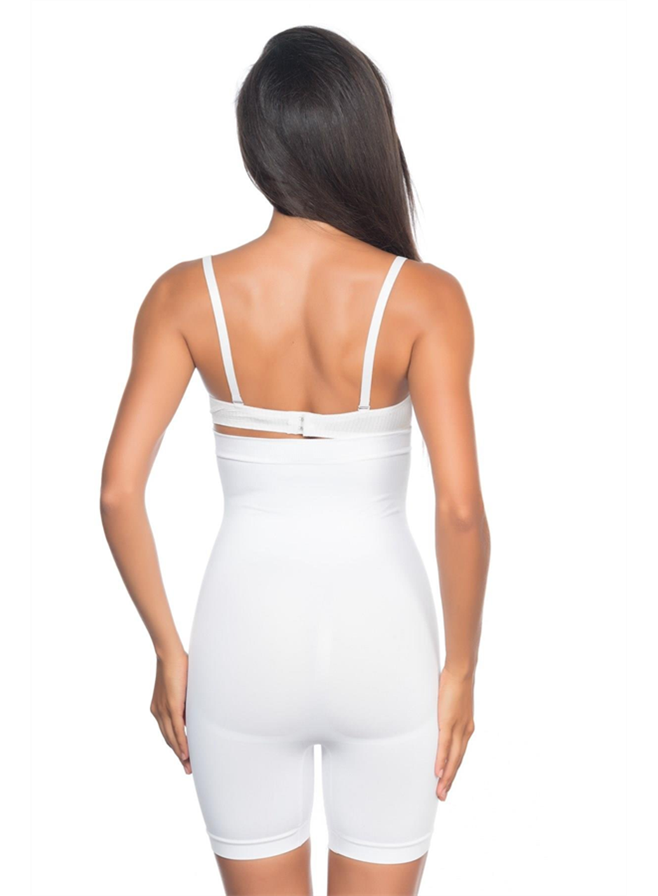 Beyaz MI Emay 2007 Yüksek Bel Paçalı Korse