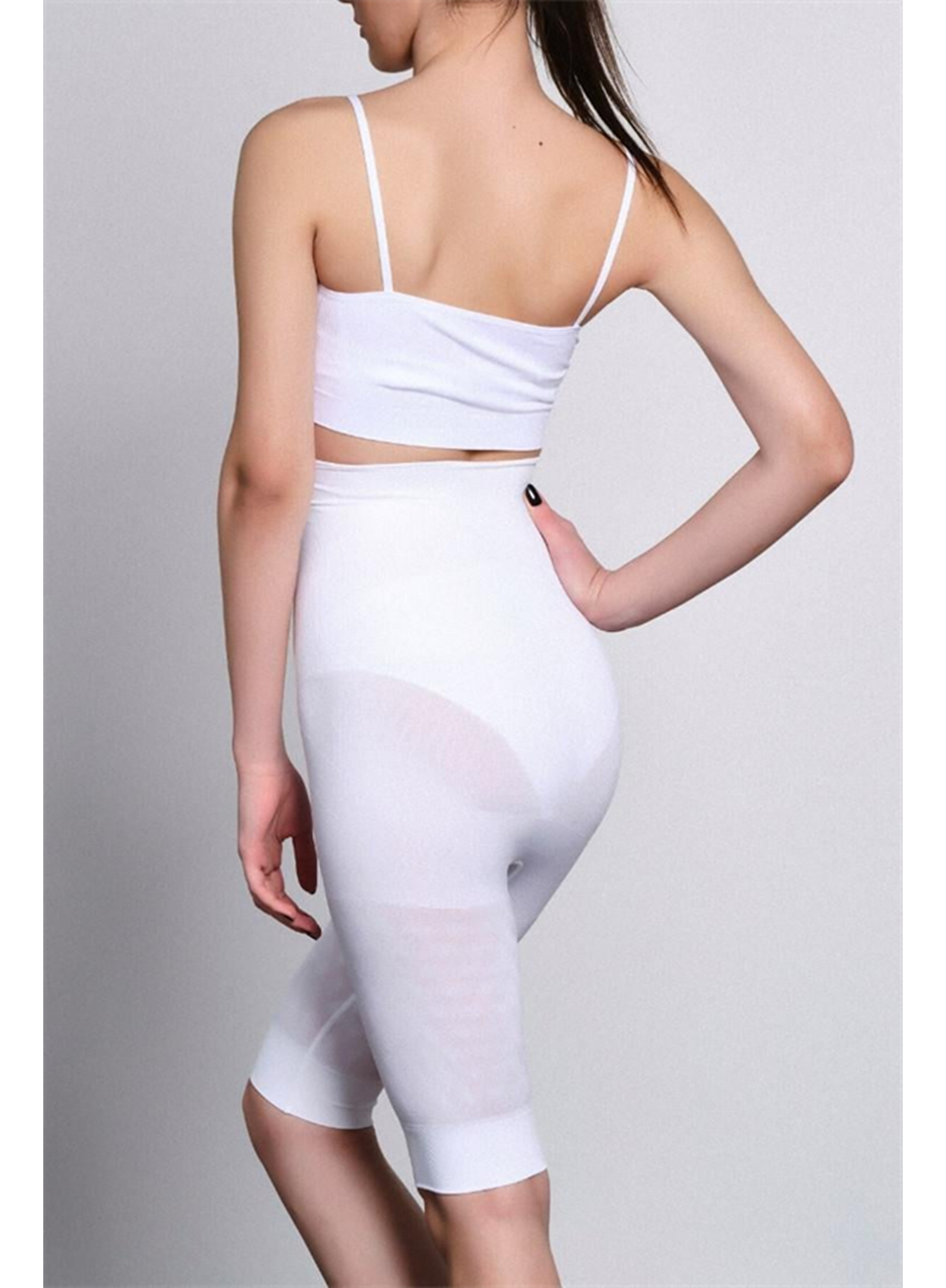 Beyaz MI Emay 2015 Yüksek Bel Double Uzun Paçalı Korse
