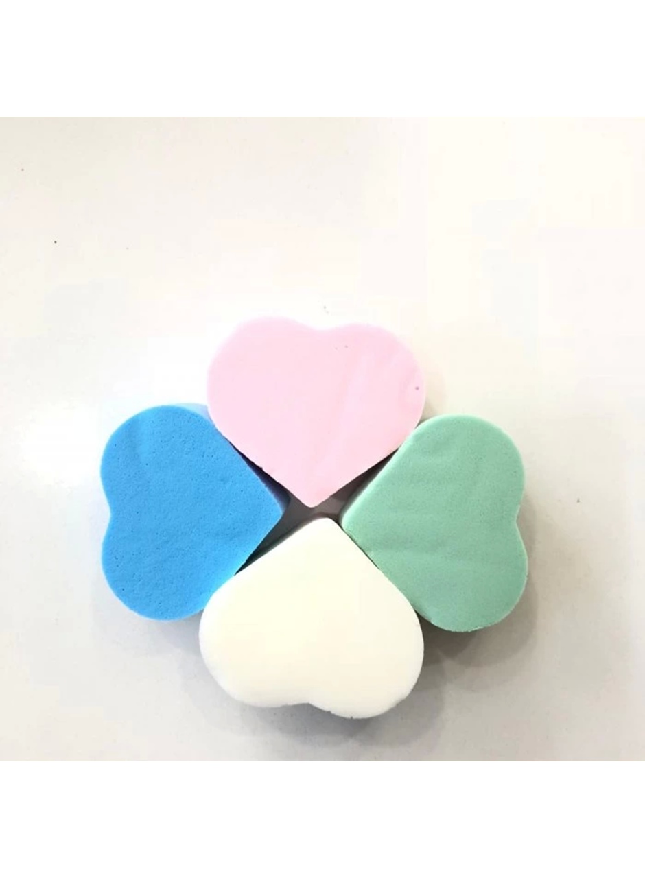 4'lü Kalp Dilimi Makyaj Süngeri (