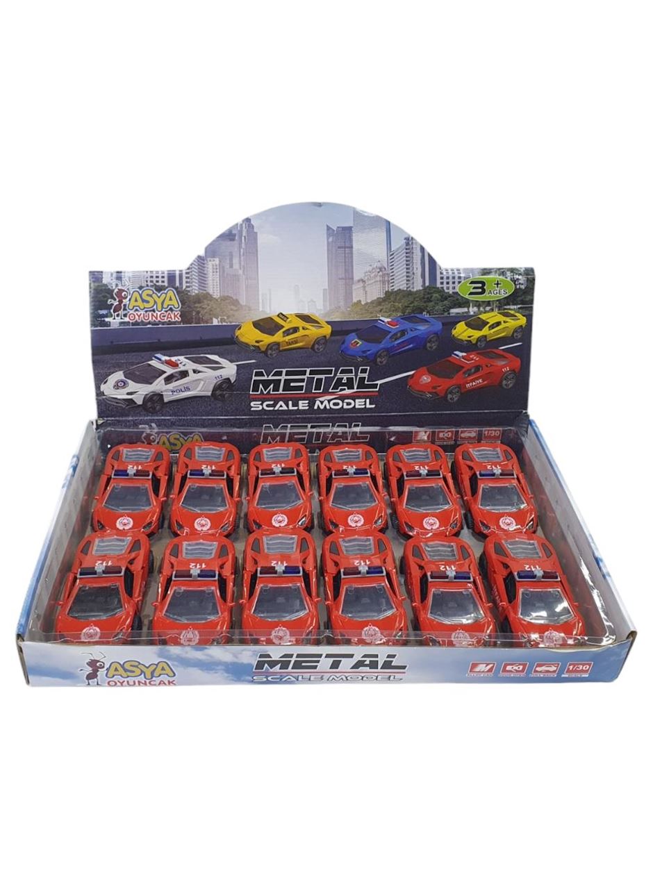 Çek Bırak Metal Araba Lamborgini - ILK003 - İtfaiye