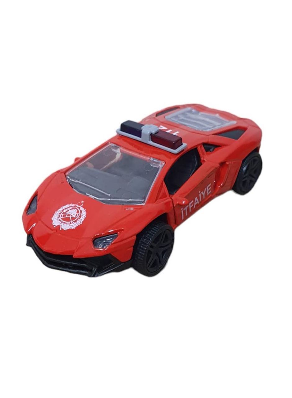 Çek Bırak Metal Araba Lamborgini - ILK003 - İtfaiye