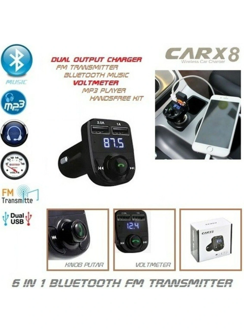 Bluetooth Fm Transmitter Car X8 (
