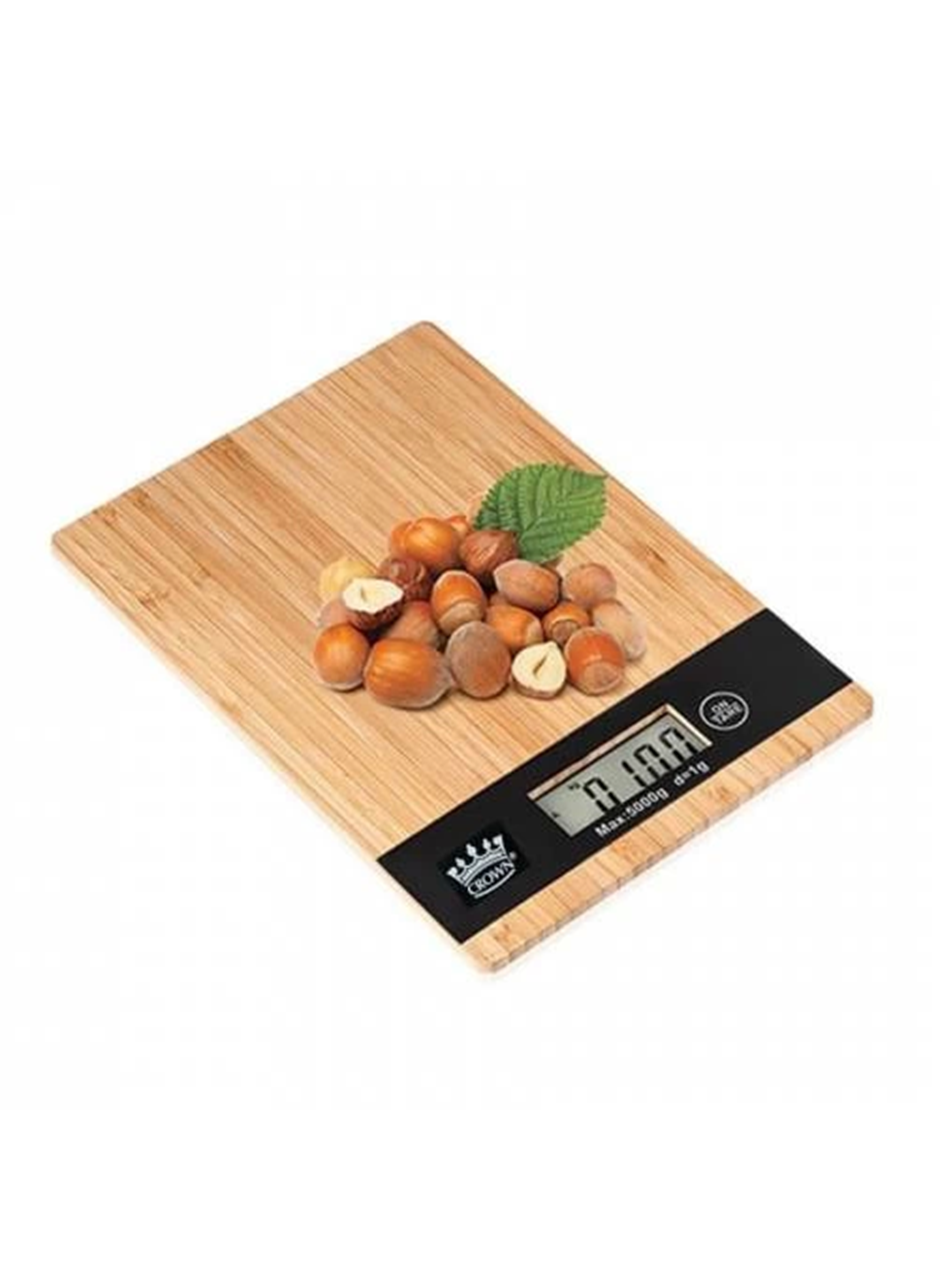 Dijital Lcd Mutfak Tartısı Terazisi 5kg Bambu Desenli (