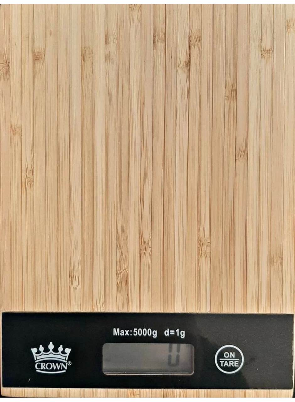 Dijital Lcd Mutfak Tartısı Terazisi 5kg Bambu Desenli (