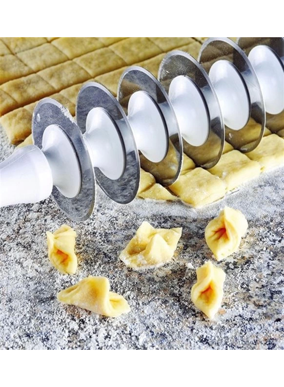 Pratik 9 Bıçaklı Mantı Kesme Merdanesi (