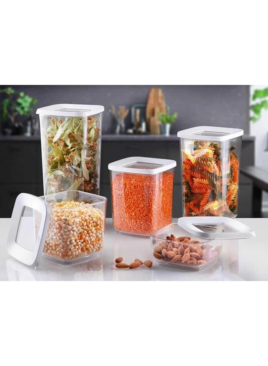 Lossa Kare Vakumlu Saklama Kabı 5`li Set (