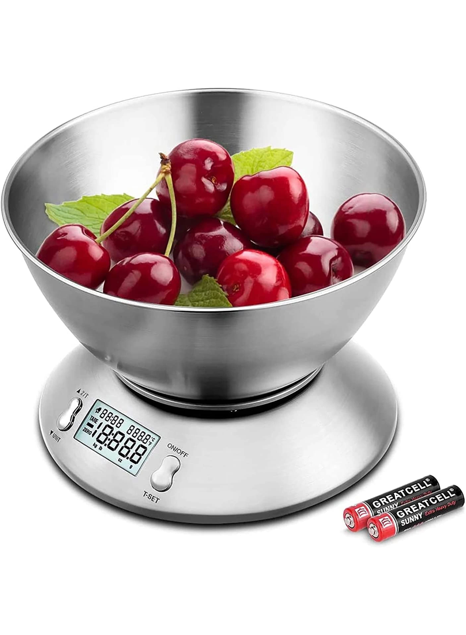 Lcd Ekran Elektronik Dijital Mutfak Terazisi İnox Hassas Mutfak Tartısı (
