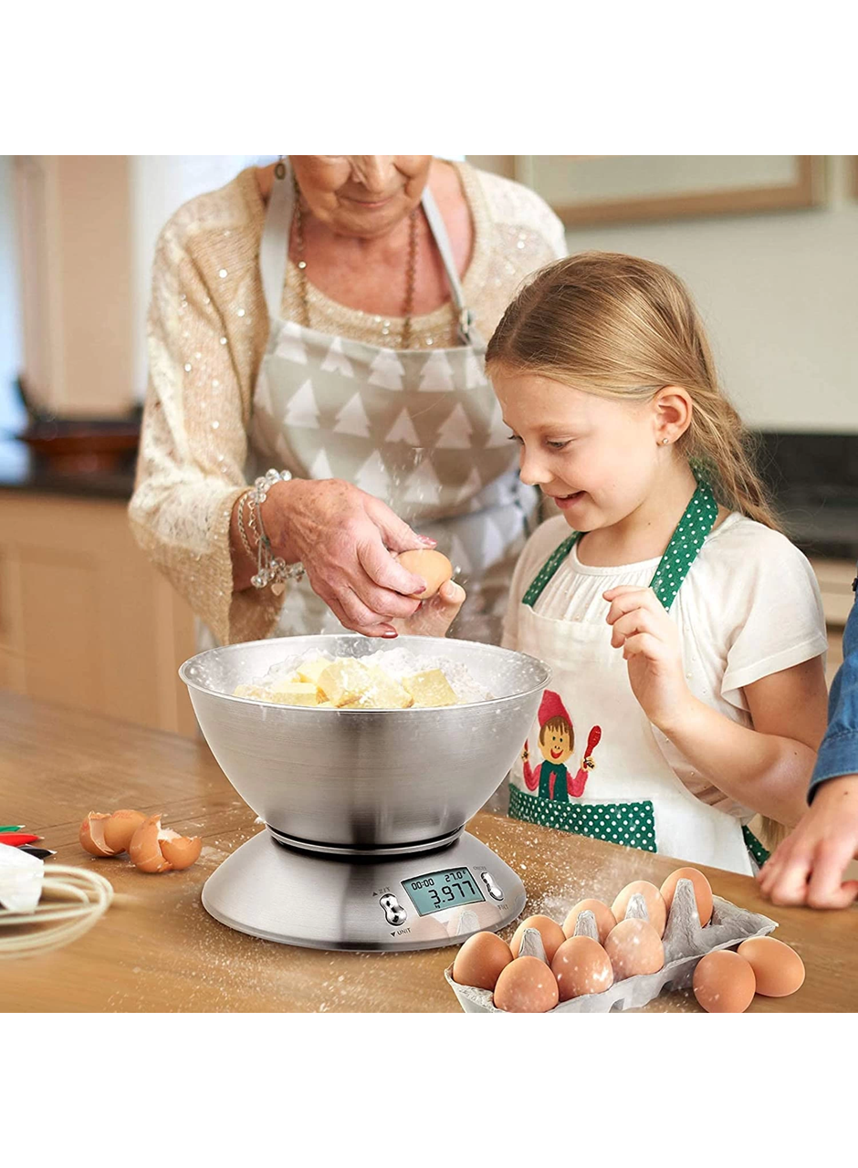 Lcd Ekran Elektronik Dijital Mutfak Terazisi İnox Hassas Mutfak Tartısı (