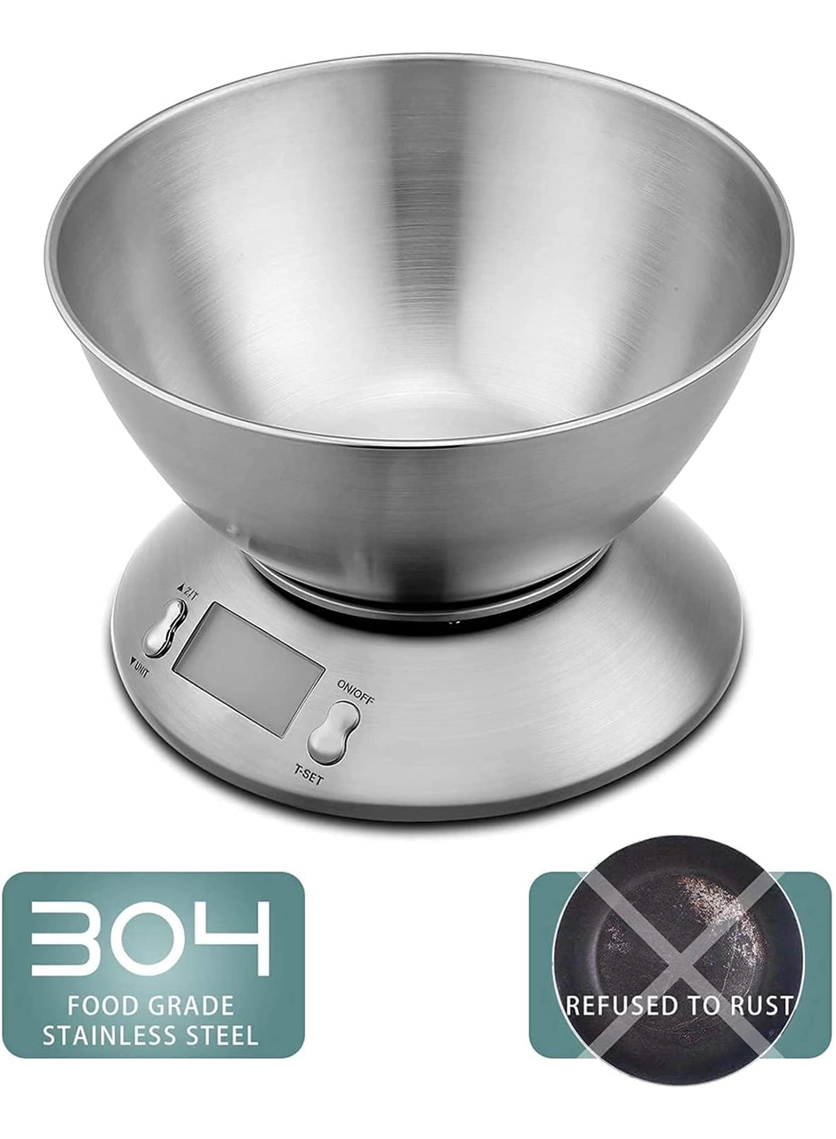Lcd Ekran Elektronik Dijital Mutfak Terazisi İnox Hassas Mutfak Tartısı (