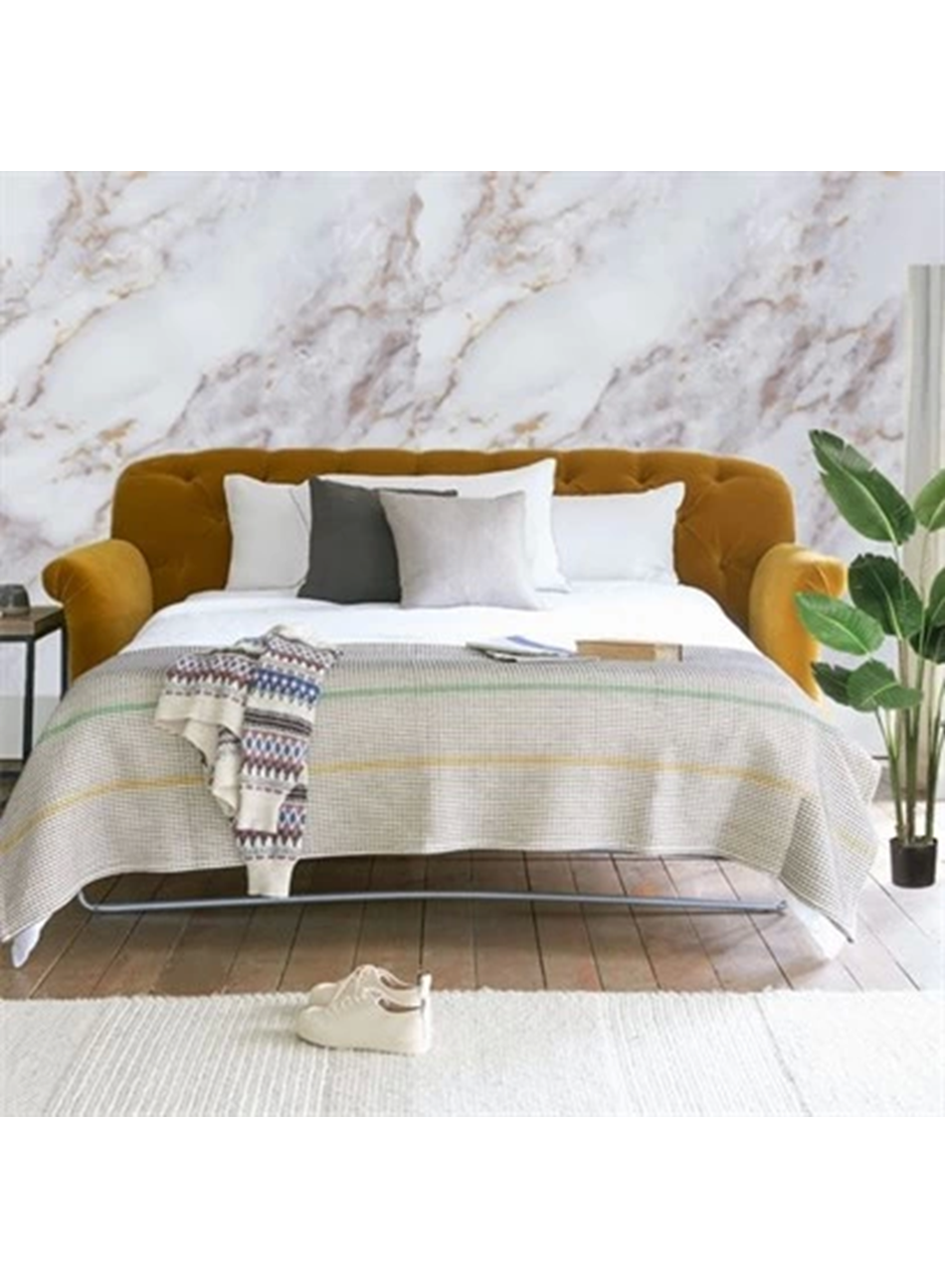 Mermer Desenli Masa Tezgah Mutfak Su Geçirmez Yapışkanlı Folyo Sticker Sarı 5x0,6m (