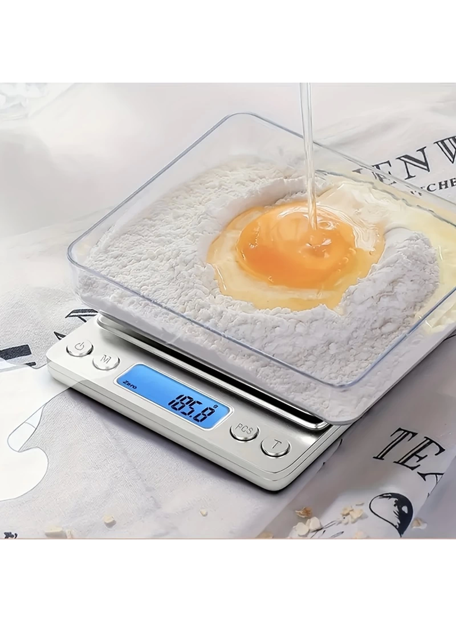 Pratik Dijital Hassas Mutfak Terazisi Hassas Tartı 2000 Gr./0.1 Gr. Hassasiyet (