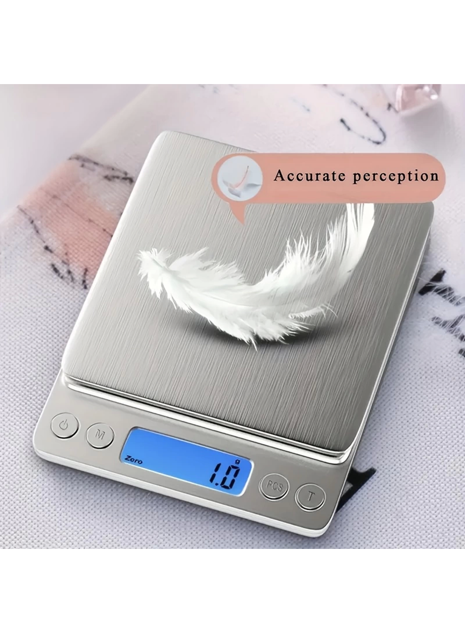 Pratik Dijital Hassas Mutfak Terazisi Hassas Tartı 2000 Gr./0.1 Gr. Hassasiyet (