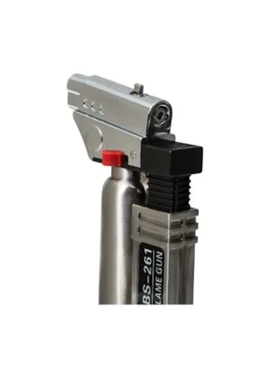 Torch Jet Gazlı Pürmüz Doldurulabilir Tabancalı Alevli Çakmak (