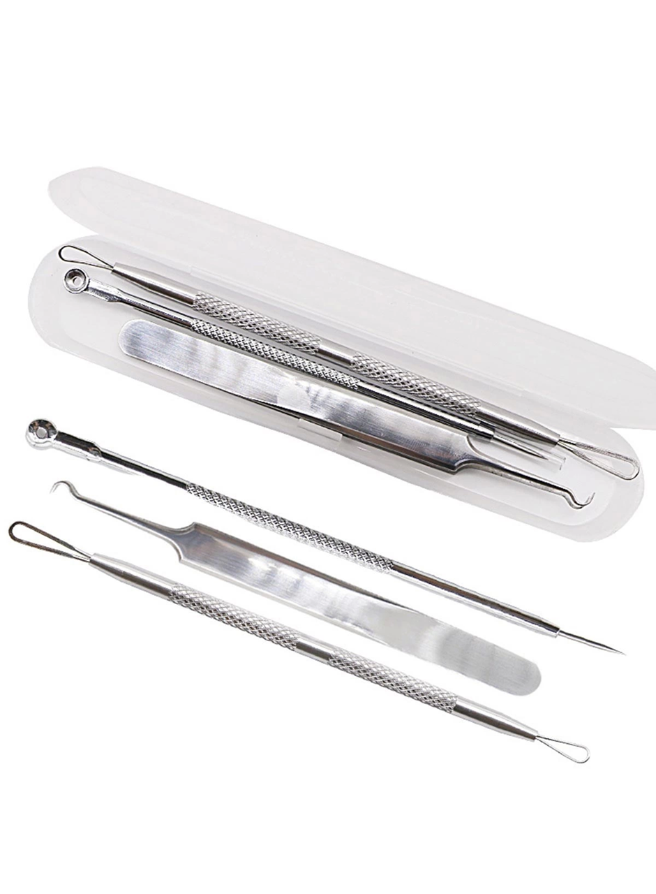 Paslanmaz Çelik Siyah Nokta Sivilce ve Akne Temizleyici Set 3'lü Kit (