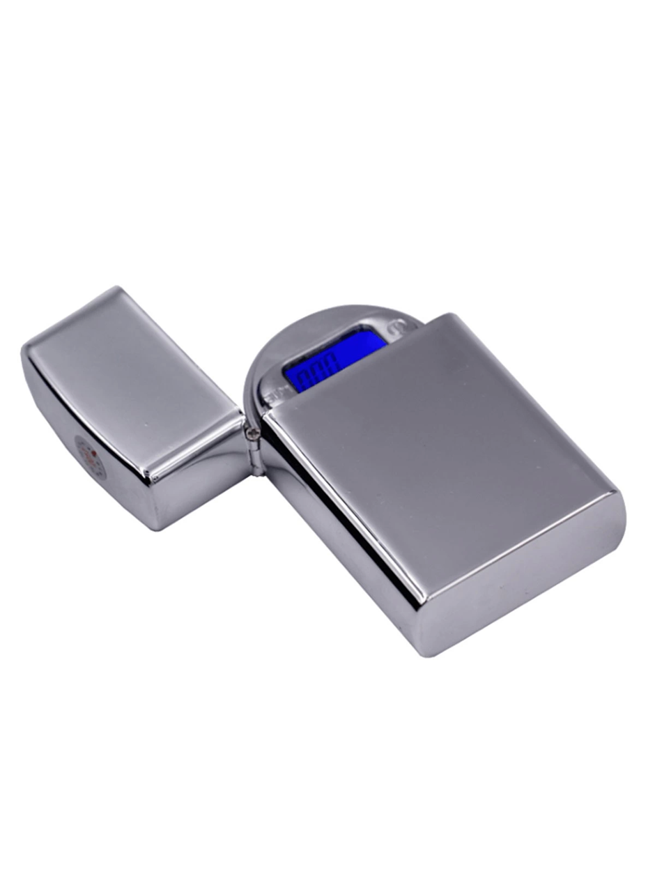 Diamond Zippo Çakmak Şeklinde Kutulu Mini Cep Hassas Dijital Terazi (200gr-0.01) (