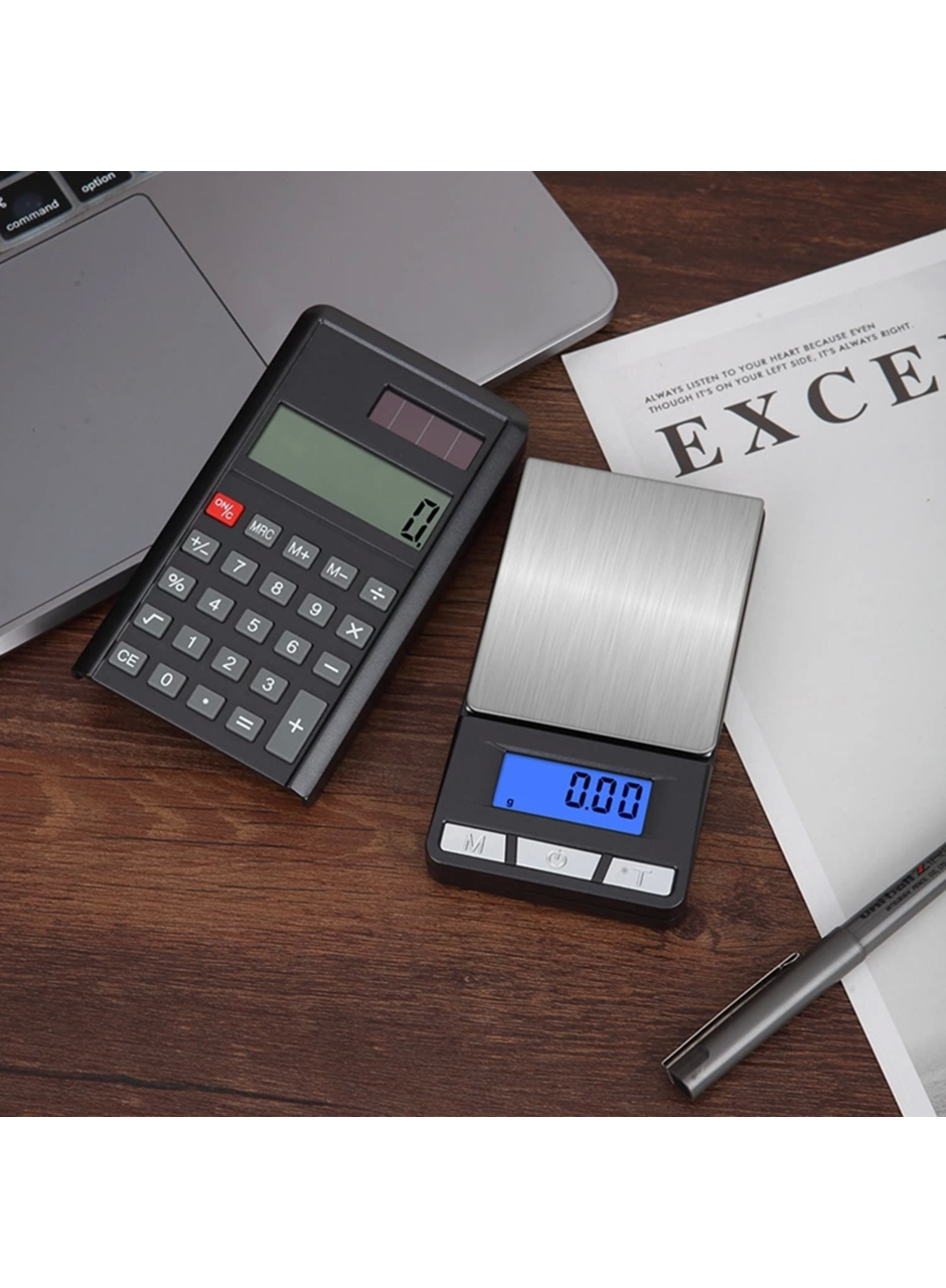 Lcd Ekran Elektronik Hesap Makineli Hassas Dijital Takı Altın Gram Ölçer Terazi (500g 0.1g) (