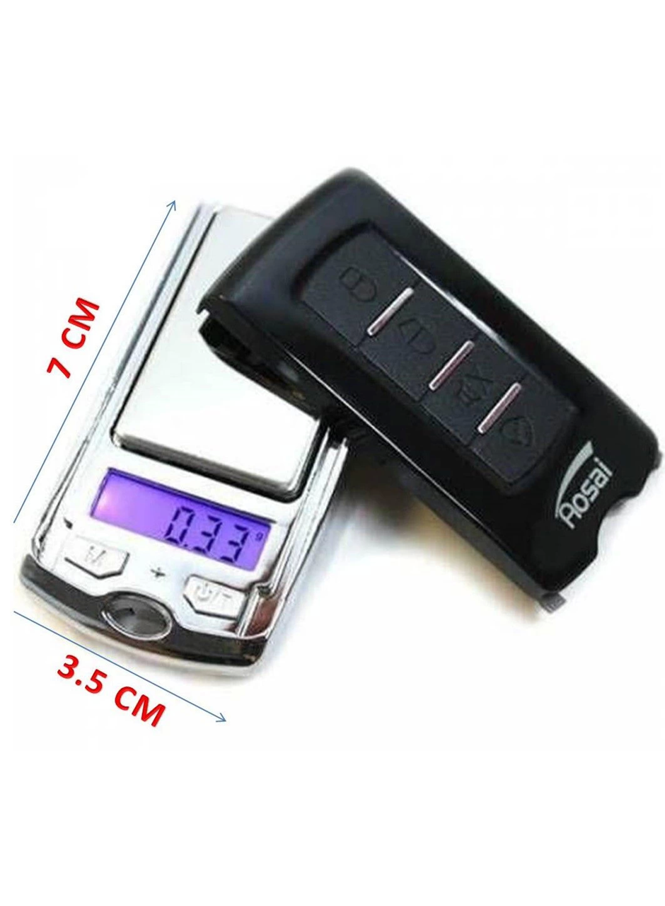 Diamond Dijital Ekran Araba Anahtarlığı Şeklinde Mini Hassas Cep Terazi (200 Gr-0.01) (