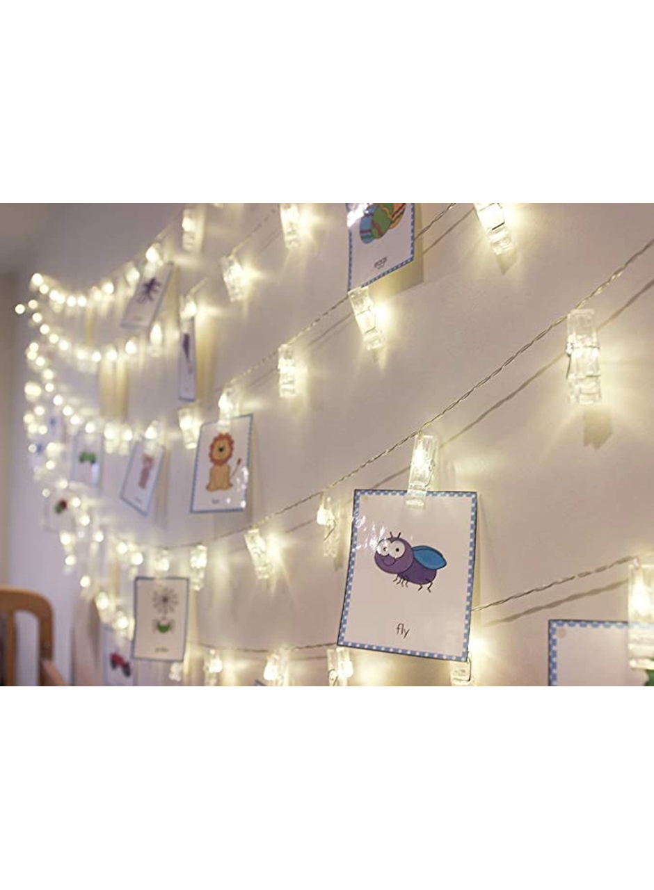 10'lu Led Işıklı Fotoğraf Mandalları (