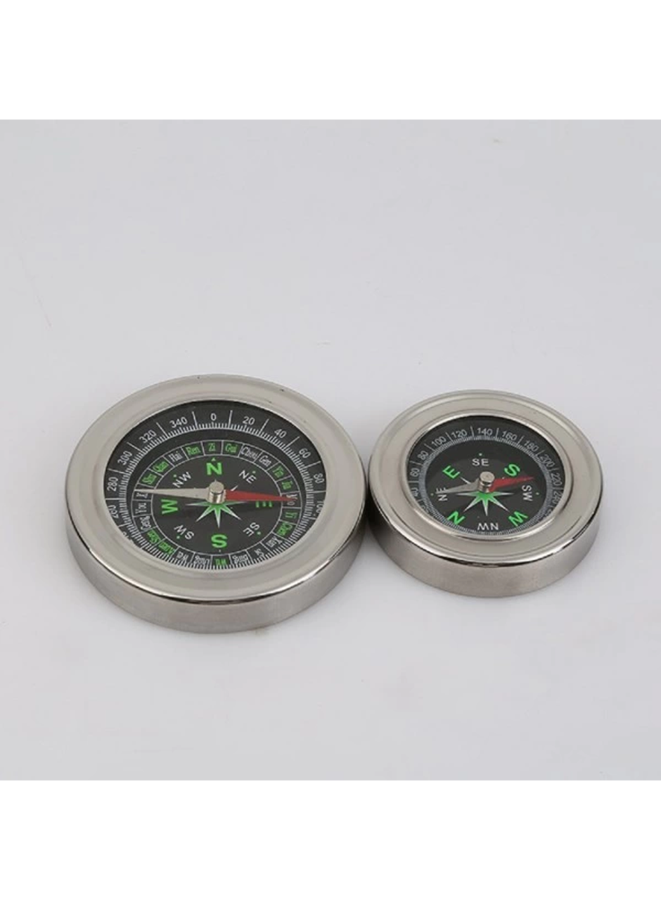 -Yuvarlak Metal Kasa Dayanıklı Pusula 80mm (